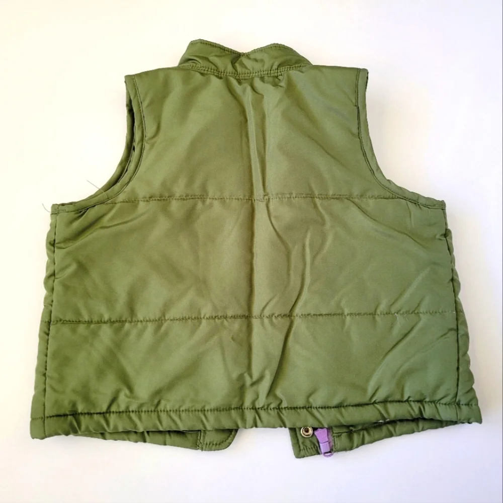 Baby Gap Puffer Vest Infant 6-12months Olive